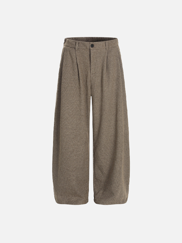 Stylish Relaxed Pleated Casual Suit Pants - Luxuryurbanwear
