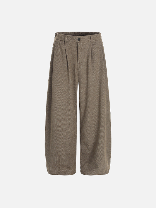 Stylish Relaxed Pleated Casual Suit Pants - Luxuryurbanwear