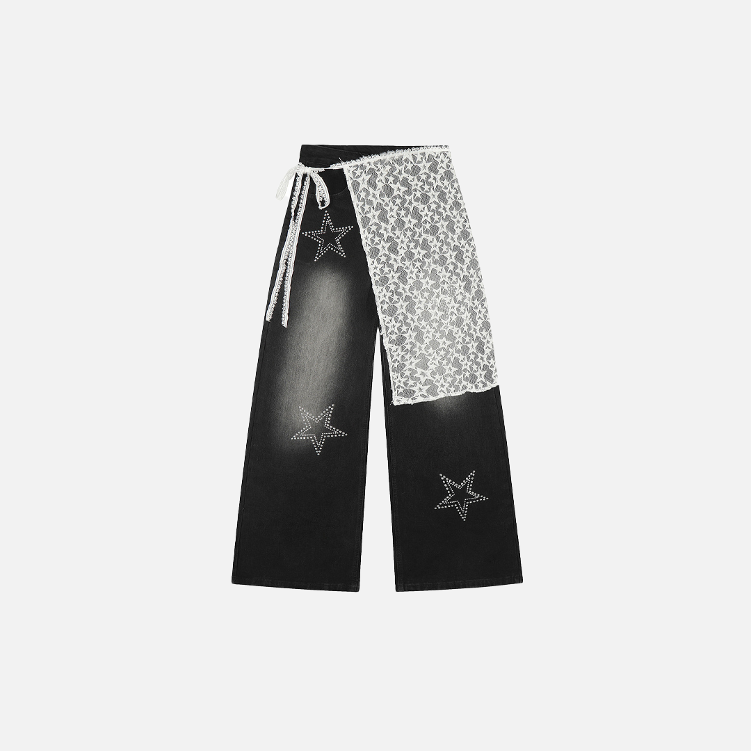 Y2K Cool Stylish Denim Straight Leg Jeans - Luxuryurbanwear