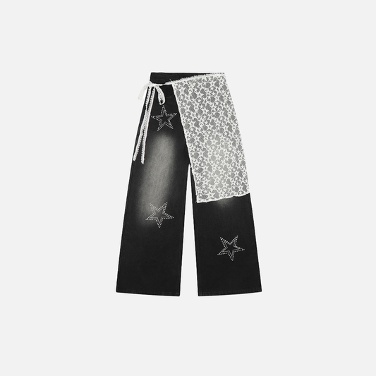 Y2K Cool Stylish Denim Straight Leg Jeans - Luxuryurbanwear