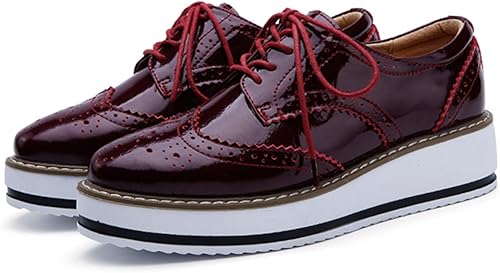 LUW Striped Platform Oxford Shoes Woman