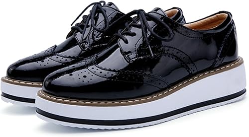 LUW Striped Platform Oxford Shoes Woman