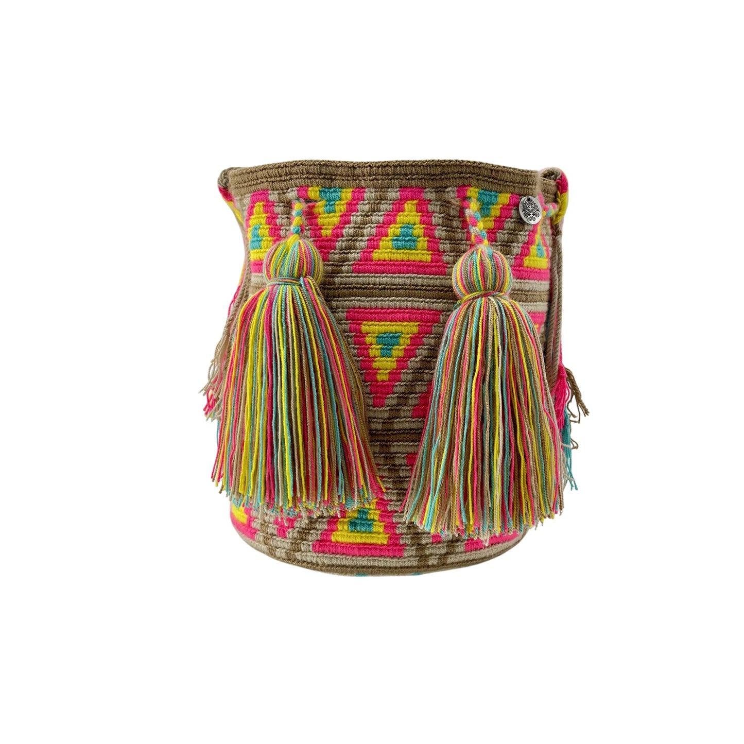 Authentic Wayuu Bag - Large Handmade Colombian Mochila - Handwoven Tribal Crossbody Shoulder Bag for Women - Unique