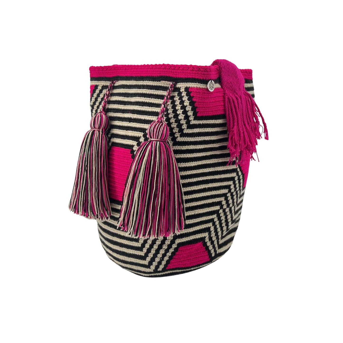 Authentic Wayuu Bag - Large Handmade Colombian Mochila - Handwoven Tribal Crossbody Shoulder Bag for Women - Unique