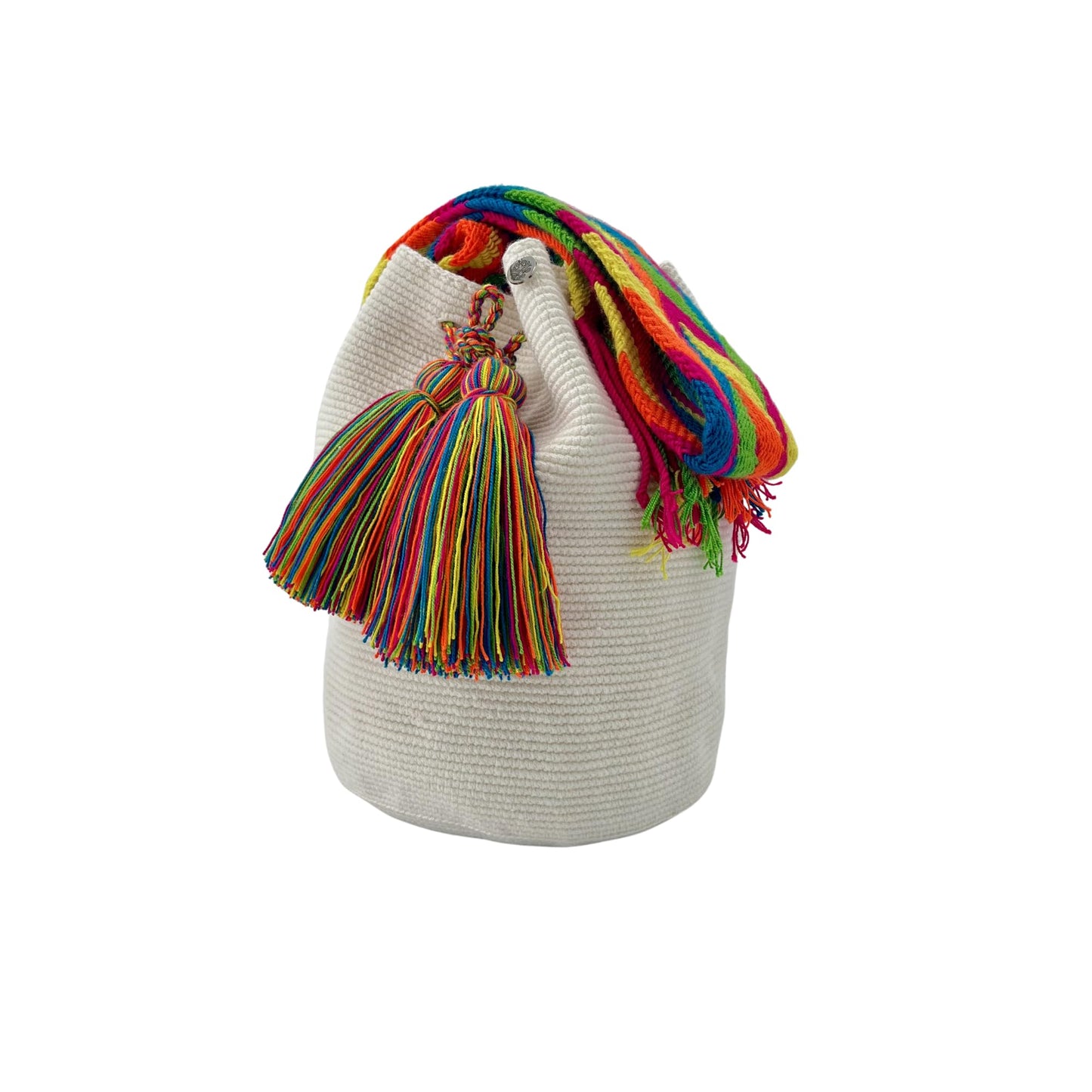 Authentic Wayuu Bag - Large Handmade Colombian Mochila - Handwoven Tribal Crossbody Shoulder Bag for Women - Unique