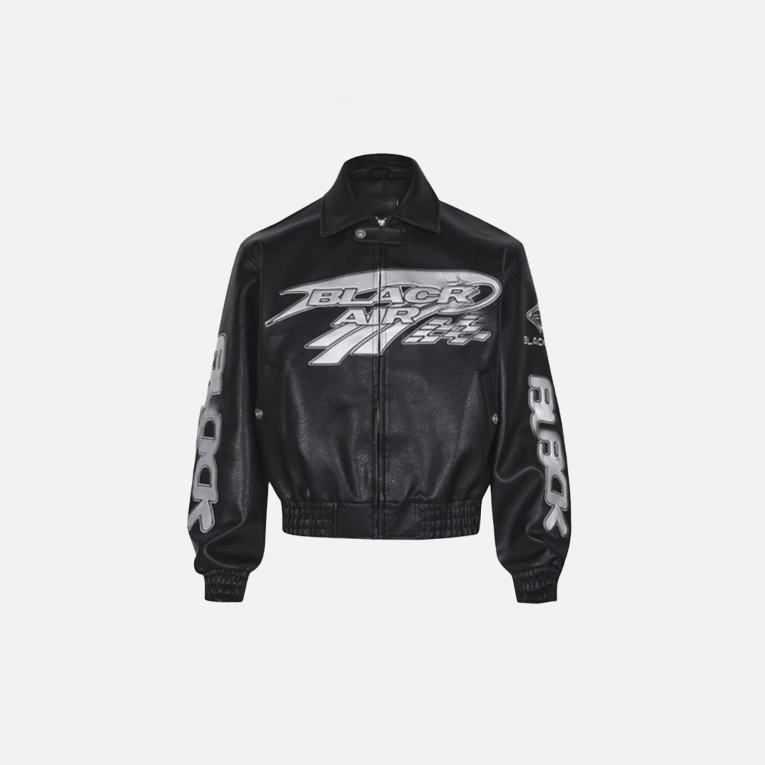 Durable Retro Hip Hop Racing PU Leather Jacket - Luxuryurbanwear