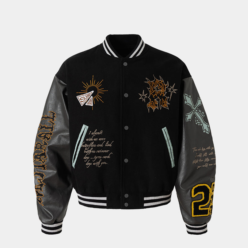 Patch Varsity Street | Bomber Jacket - Luxuryurbanwear