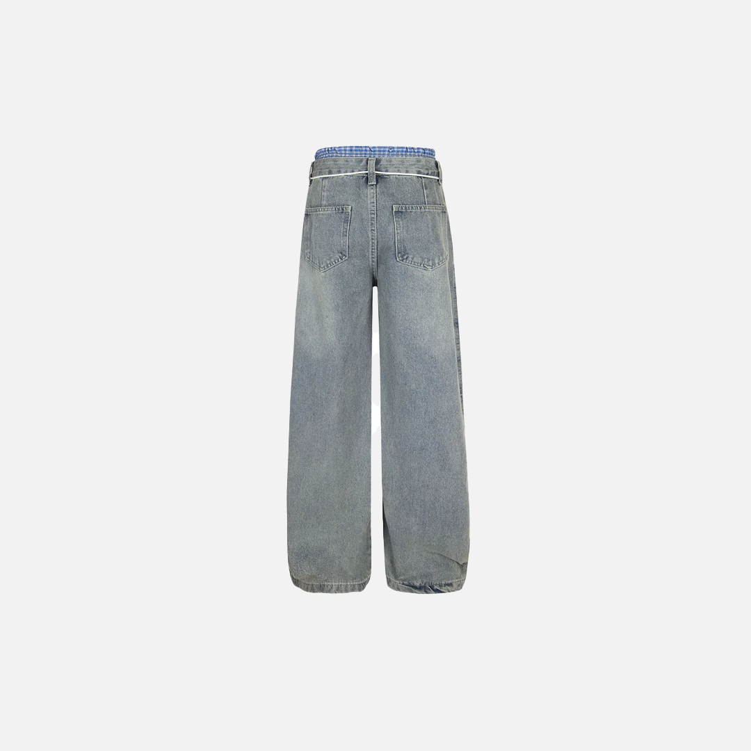 Trendy Cozy Retro High Waist Wide Leg Jeans - Luxuryurbanwear