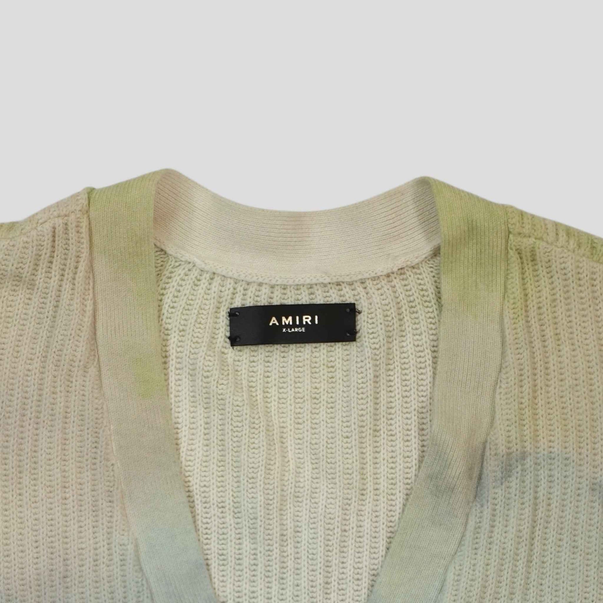 Amiri Watercolor Cardigan in Multicolor