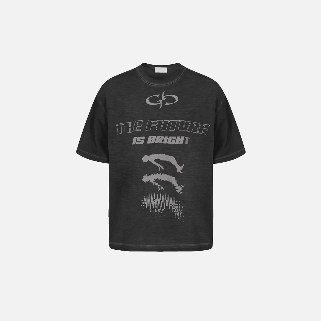 Trendy Grunge Hip Hop Graphic Printed Washed T-Shirt - Luxuryurbanwear
