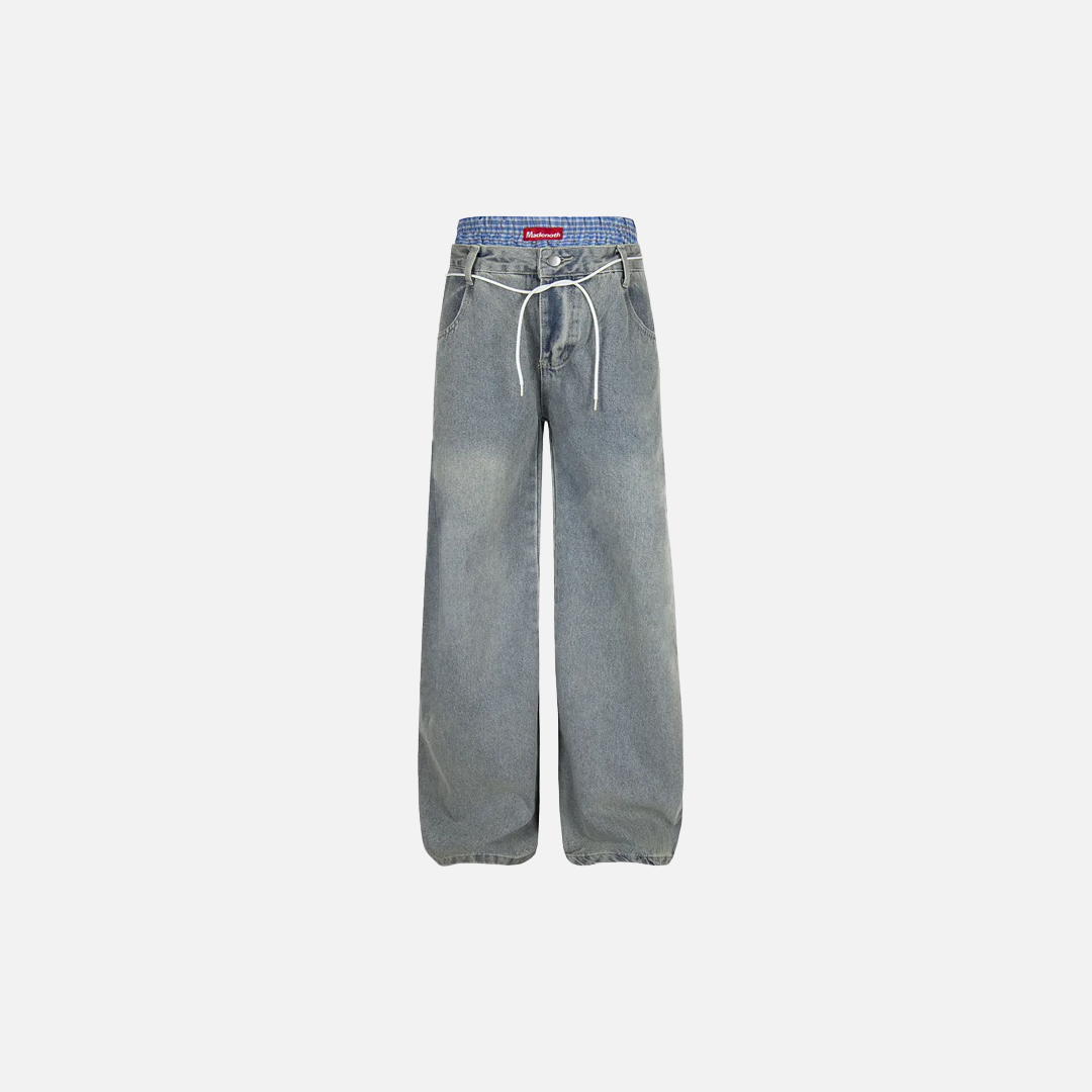 Trendy Cozy Retro High Waist Wide Leg Jeans - Luxuryurbanwear
