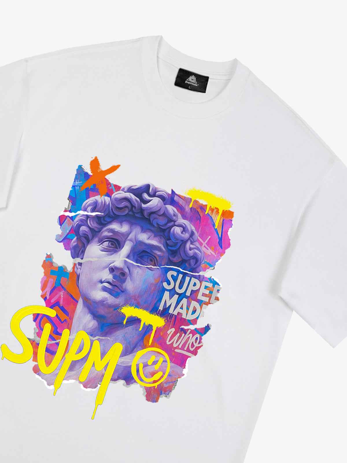 David Sculpture Vibrant Graffiti Art T-Shirt