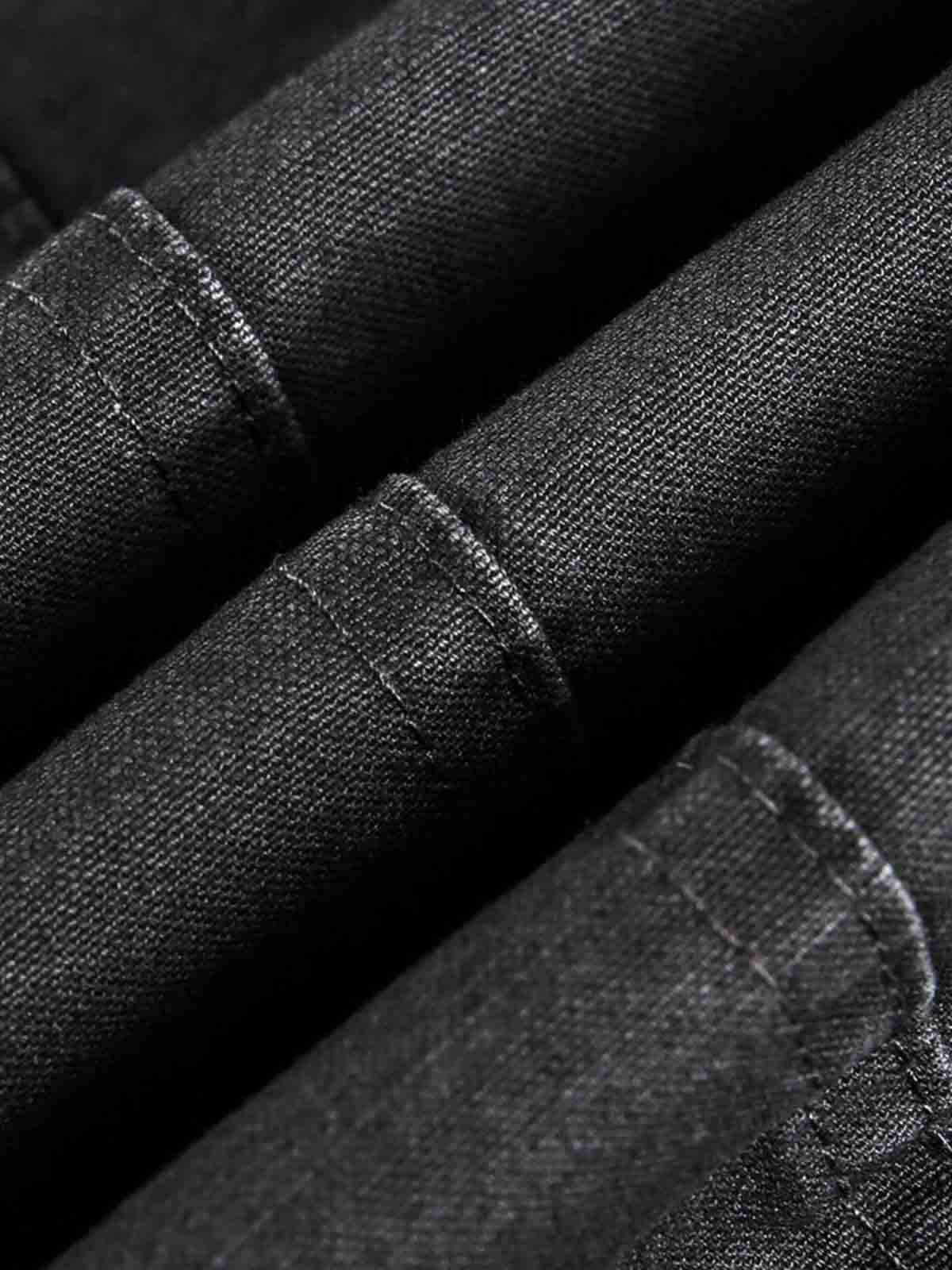 Clean Cut Leather Contrast Collar Pocket Jacket