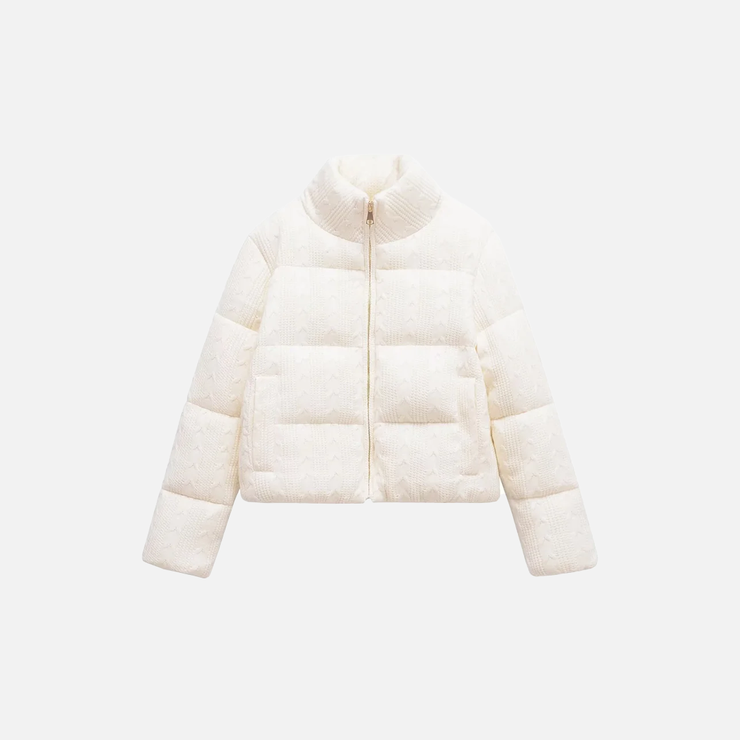 Elevated Comfort Thick Knitted Puffer Jacket - Luxuryurbanwear