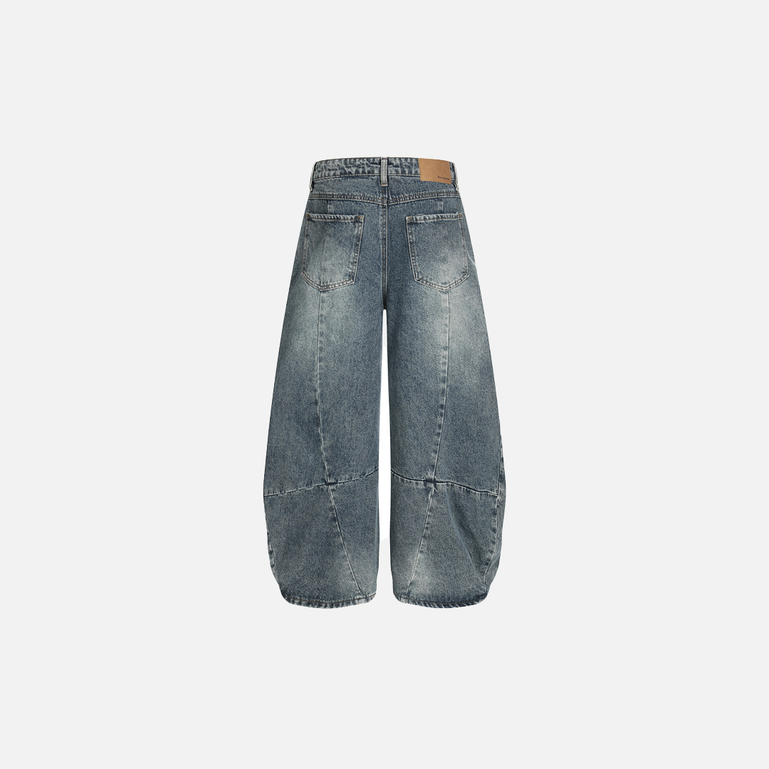 Premium Streetwear Distressed Denim Wide Leg Jeans - Luxuryurbanwear