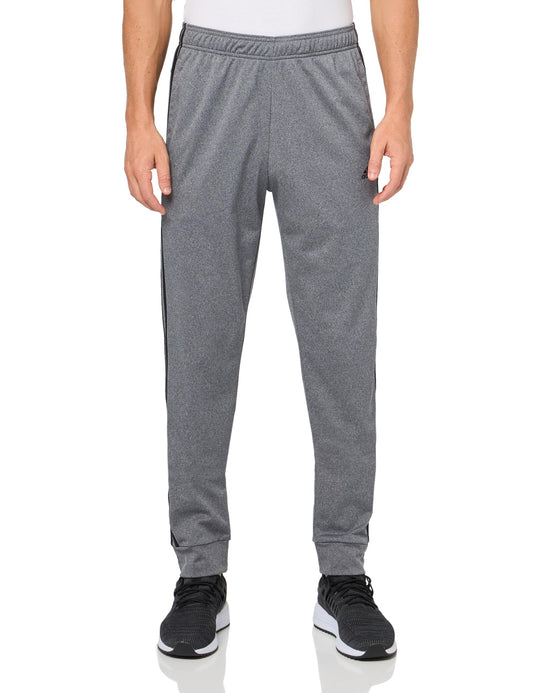 adidas Mens Tall Size 3-Stripes Tricot Full-Zip Pants Dark Grey Heather