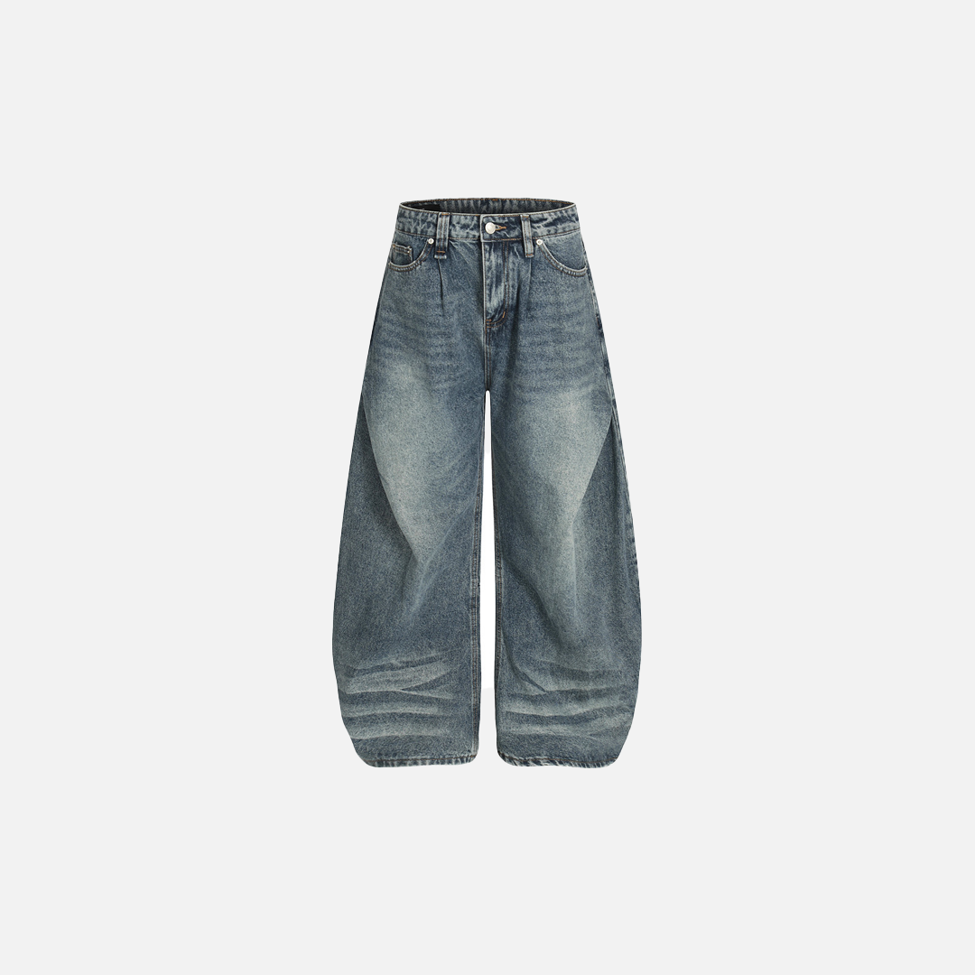 Premium Streetwear Distressed Denim Wide Leg Jeans - Luxuryurbanwear