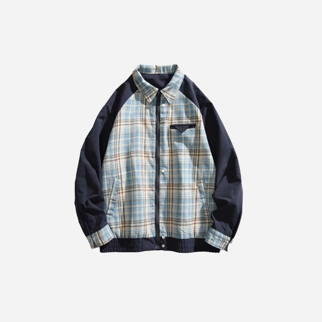 Autumn Plaid Casual Double Face Windbreaker Jacket - Luxuryurbanwear