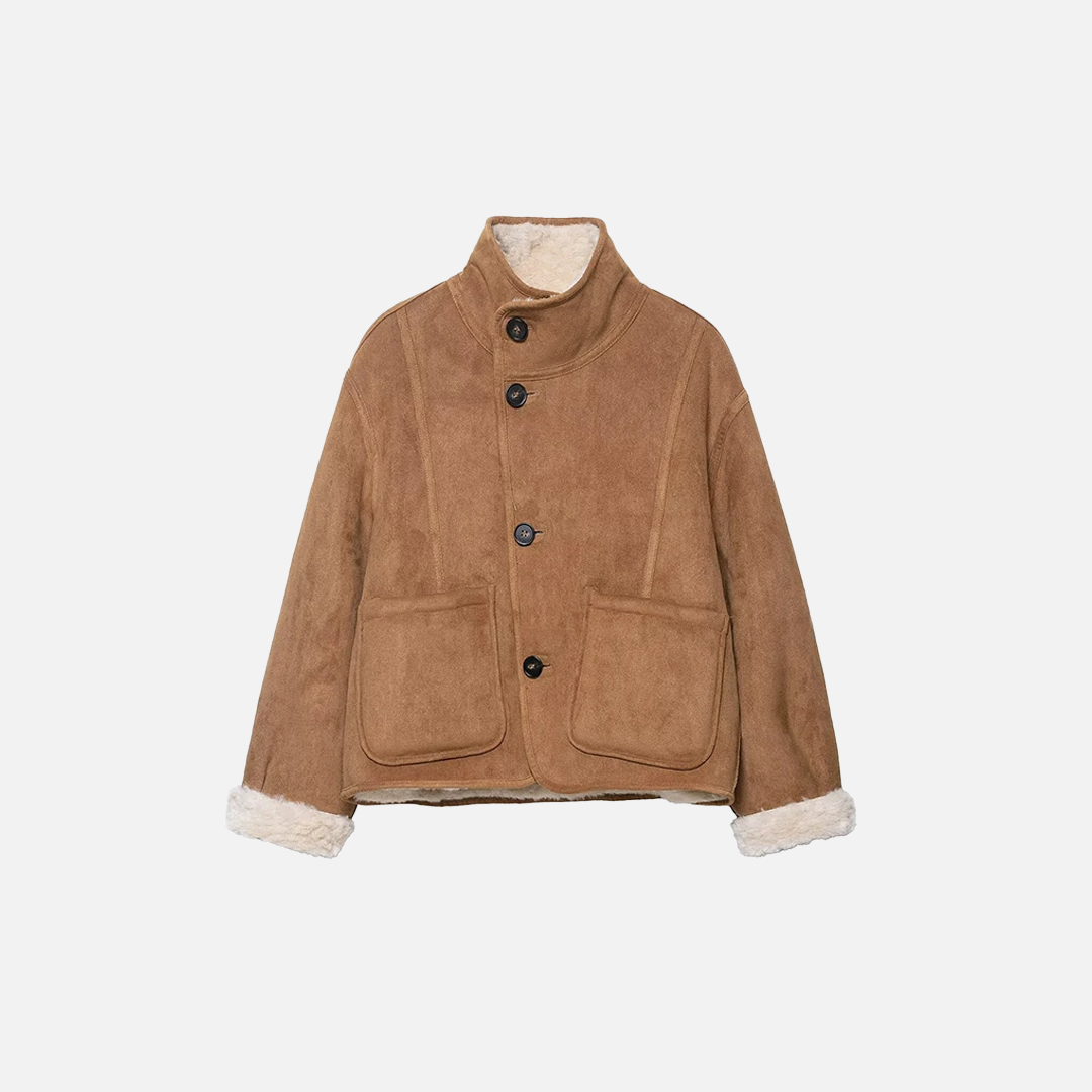 Premium High Neck Two Way To Wear Fleece Jacket - Luxuryurbanwear