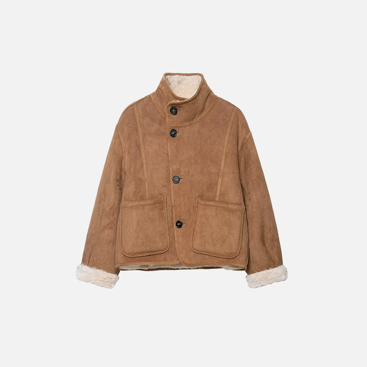 Premium High Neck Two Way To Wear Fleece Jacket - Luxuryurbanwear