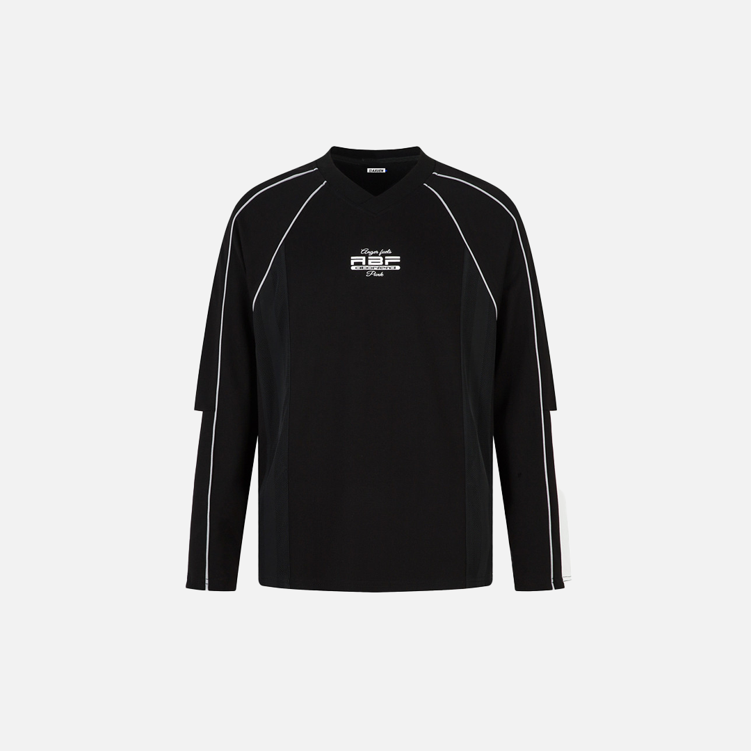 Stylish Quick Dry Breathable V-Neck Long Sleeve T-Shirt - Luxuryurbanwear