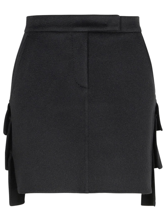 Max Mara 'Caro' Black Camel Miniskirt Women