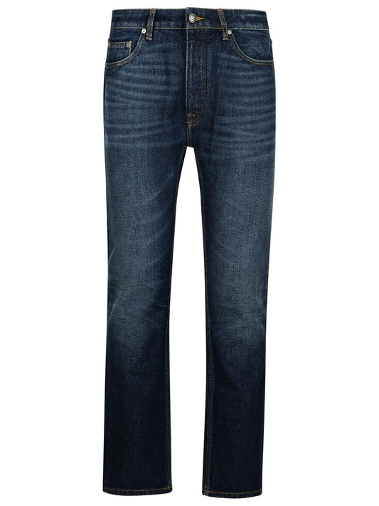 Palm Angels Blue Denim Jeans Men