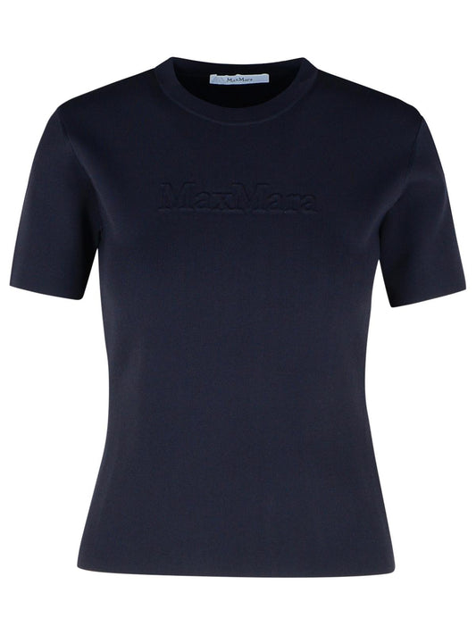 Max Mara 'Segale' Black Viscose Blend T-Shirt Women