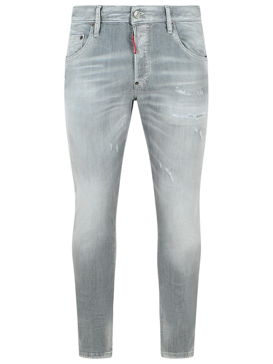 Dsquared2 'Skater' Light Grey Cotton Jeans Men