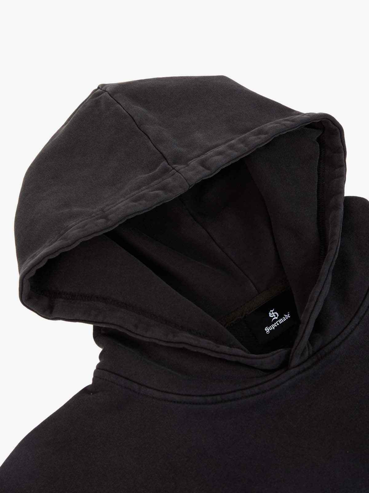 Rhinestone Letter Airbrush Graphic Pullover Hoodie