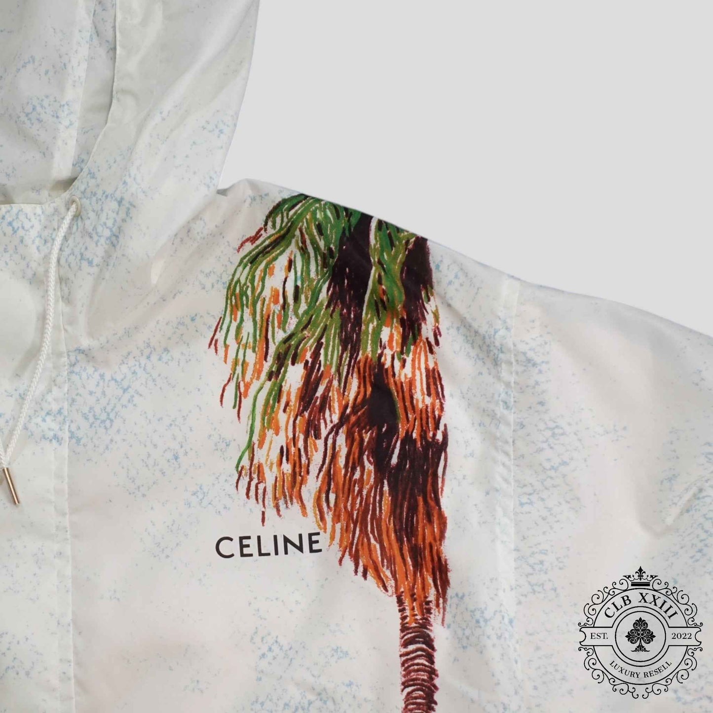 Celine Ave 57 Sky Windbreaker in White