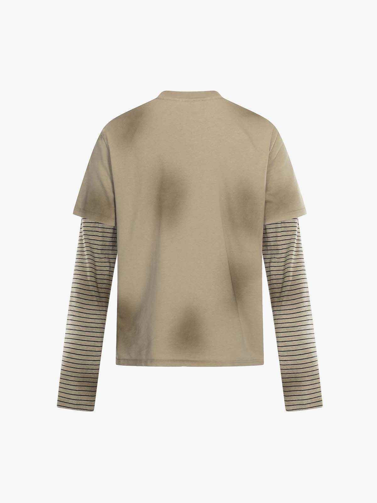 Vintage Band Portrait Graphic Layered Henley T-Shirt