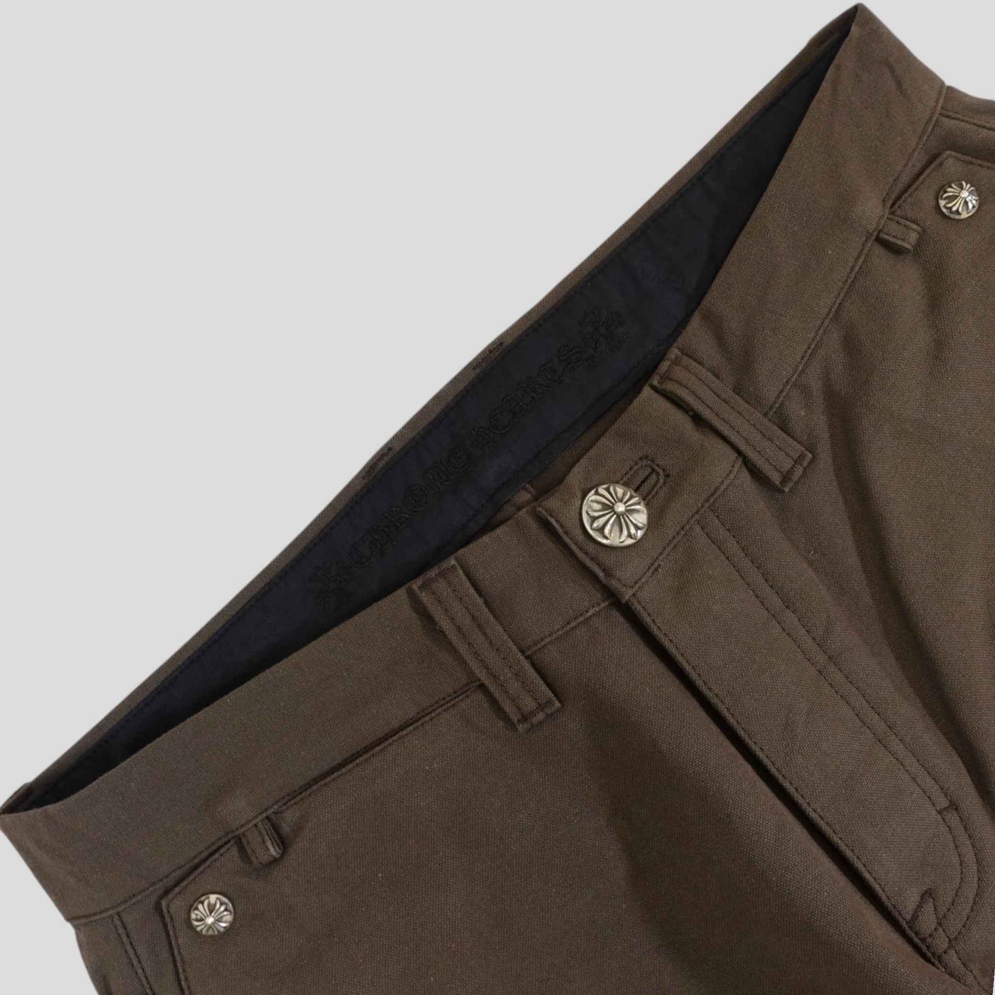 Chrome Hearts Double Knee Carpenter Pants in Brown
