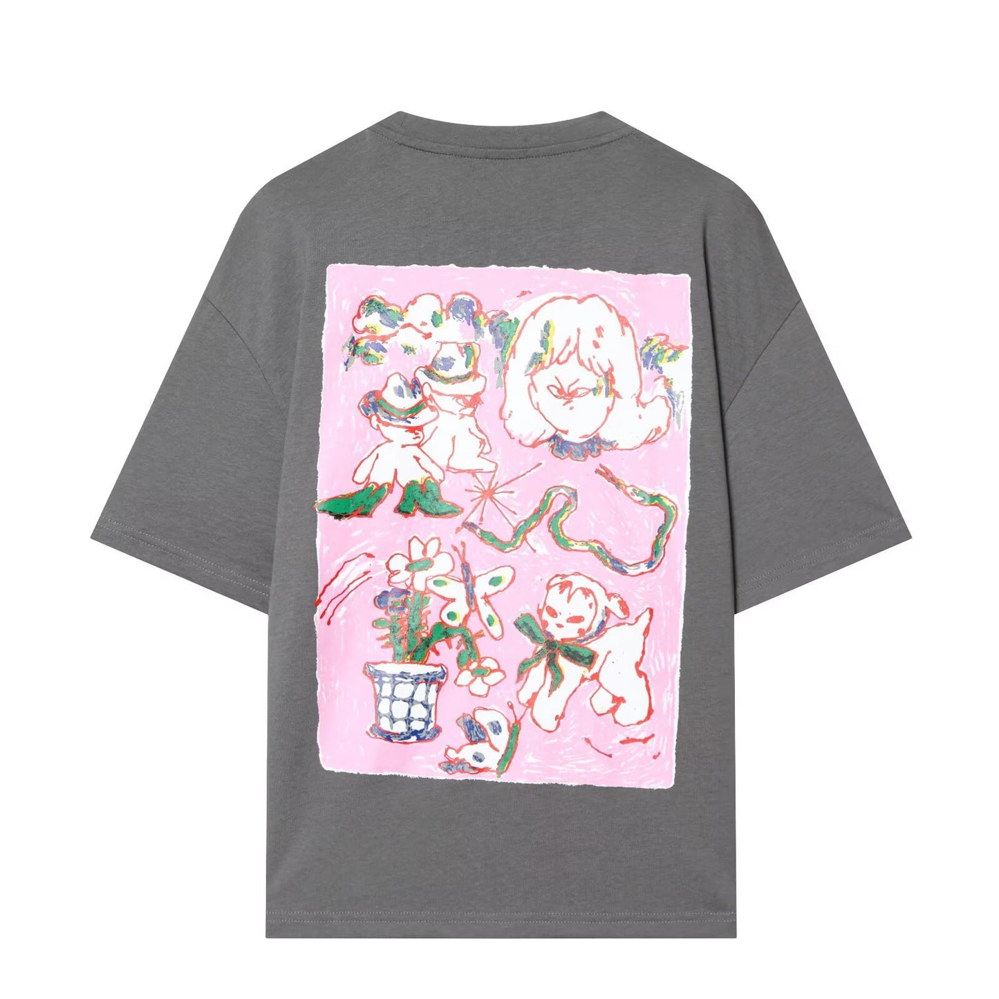 Printed Water Washed T-shirt