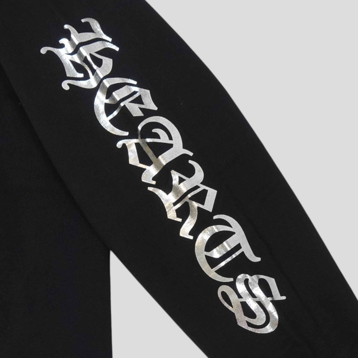 Chrome Hearts 1988 Vertical Logo Hoodie in Black/Silver