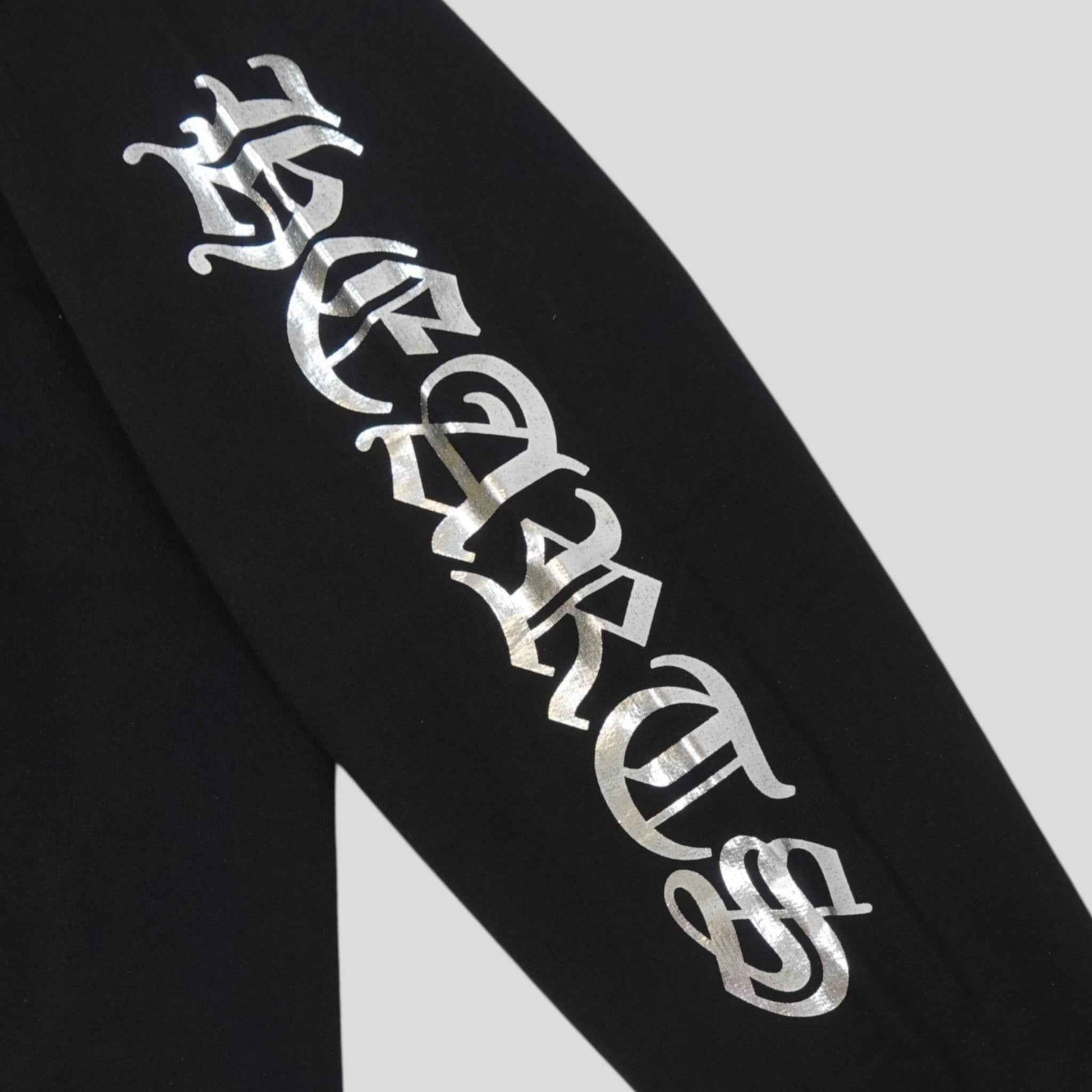 Chrome Hearts 1988 Vertical Logo Hoodie in Black/Silver