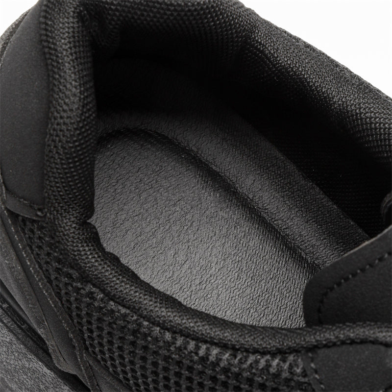 MLB LTHR-20 Chunky Platform Mesh-Detail Boots - Luxuryurbanwear