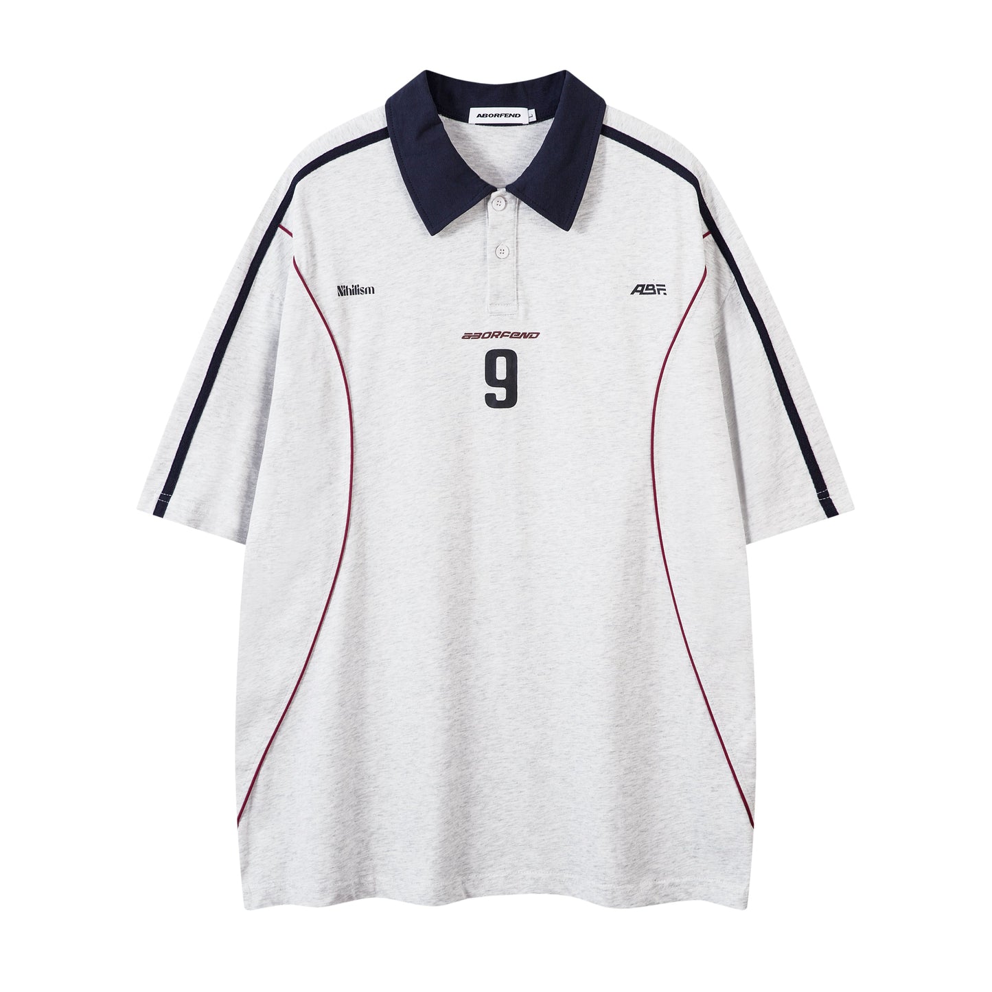 NO.9 | Sporty Polo Soccer Jersey - Luxuryurbanwear