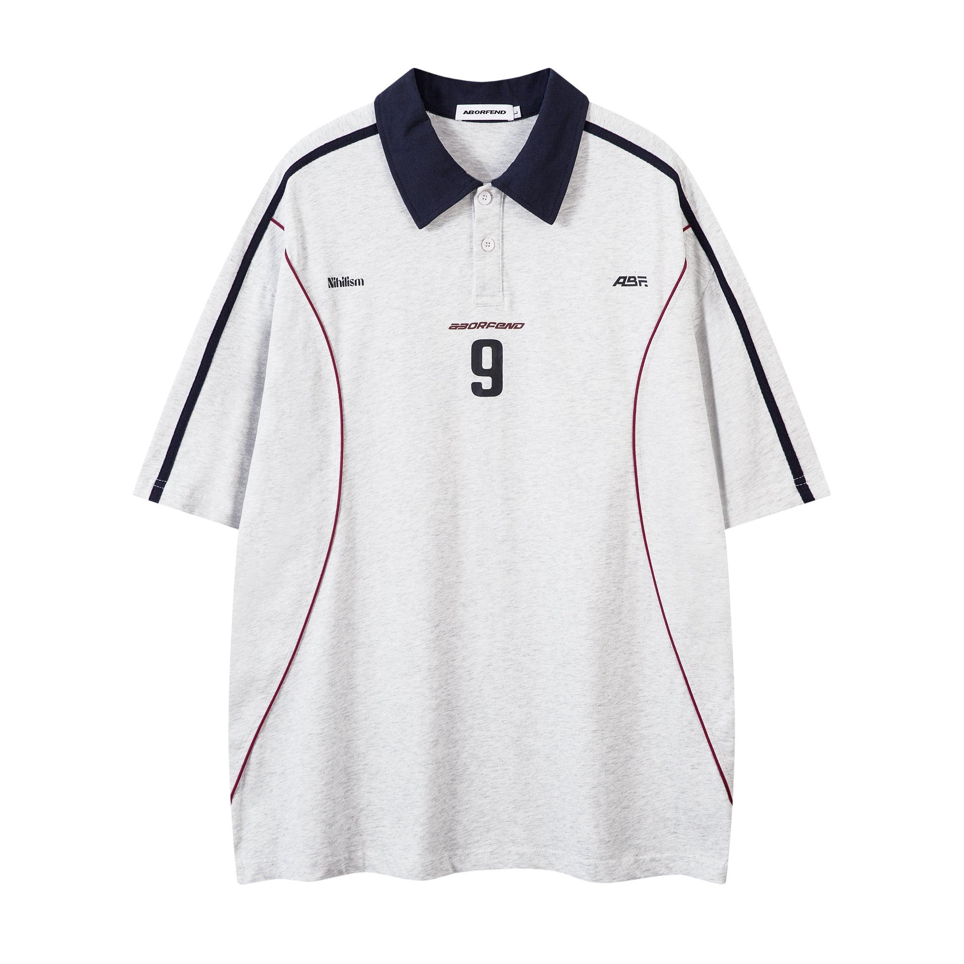 NO.9 | Sporty Polo Soccer Jersey - Luxuryurbanwear