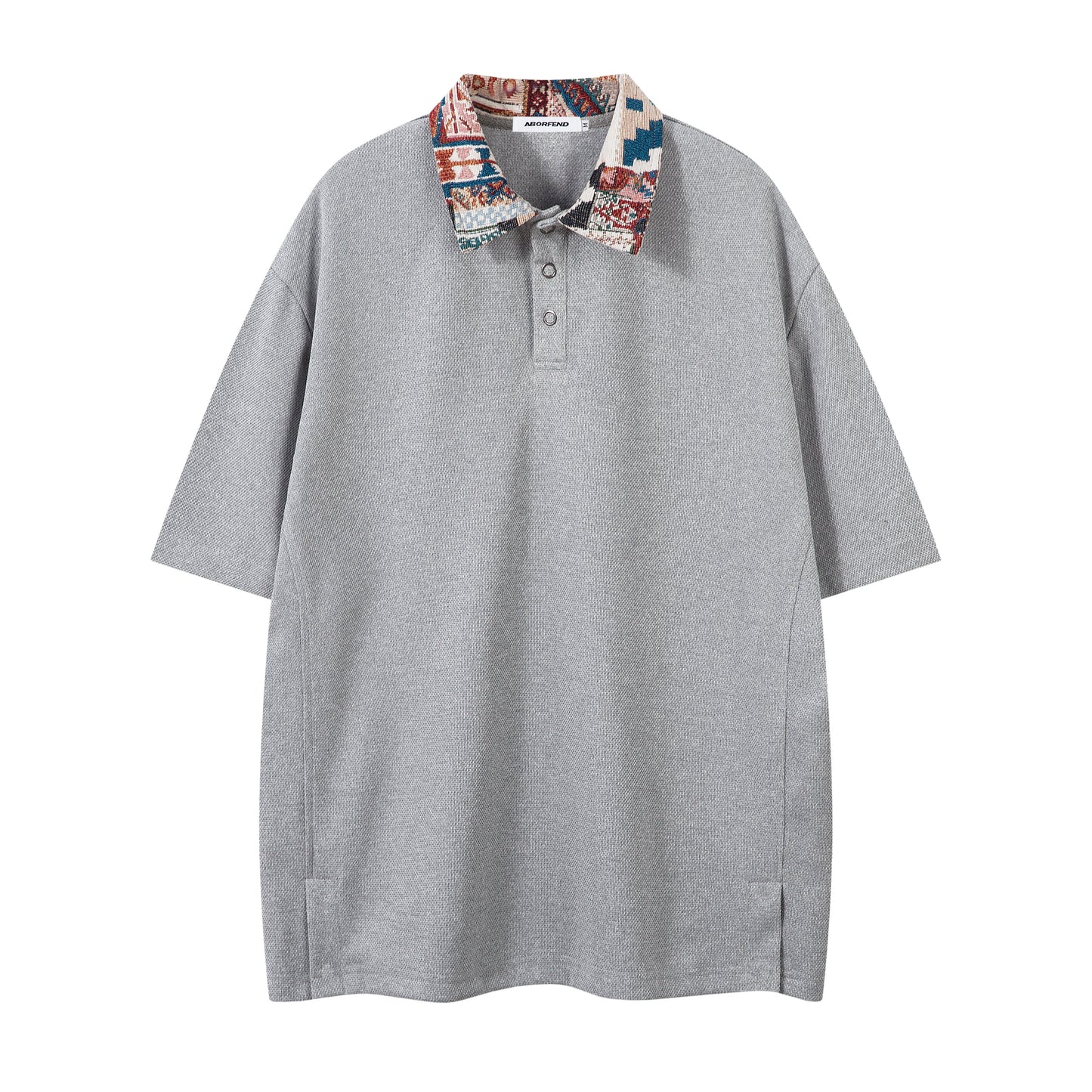 Patchwork Collar Design | Polo Shirt - Luxuryurbanwear
