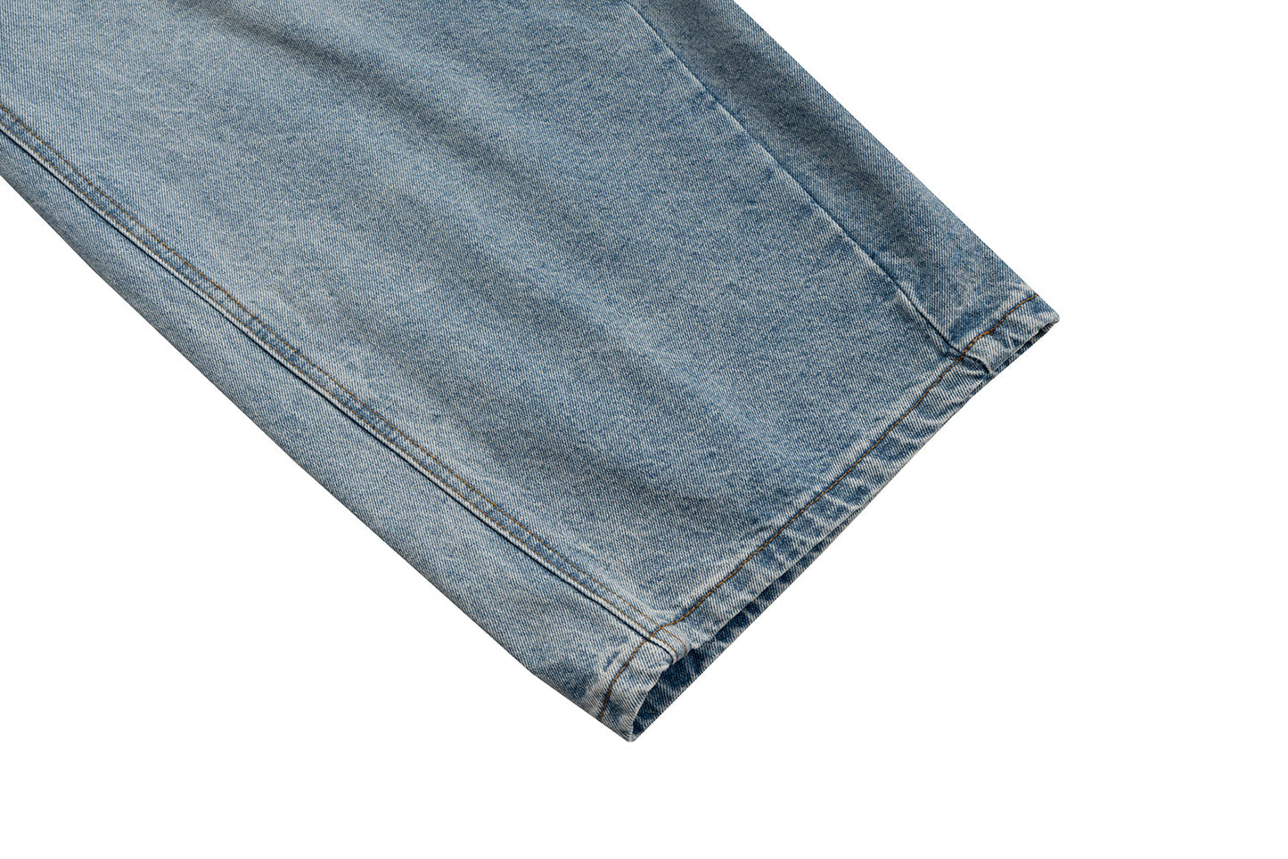 Stacked Washed Blue | Wide Jeans - Luxuryurbanwear