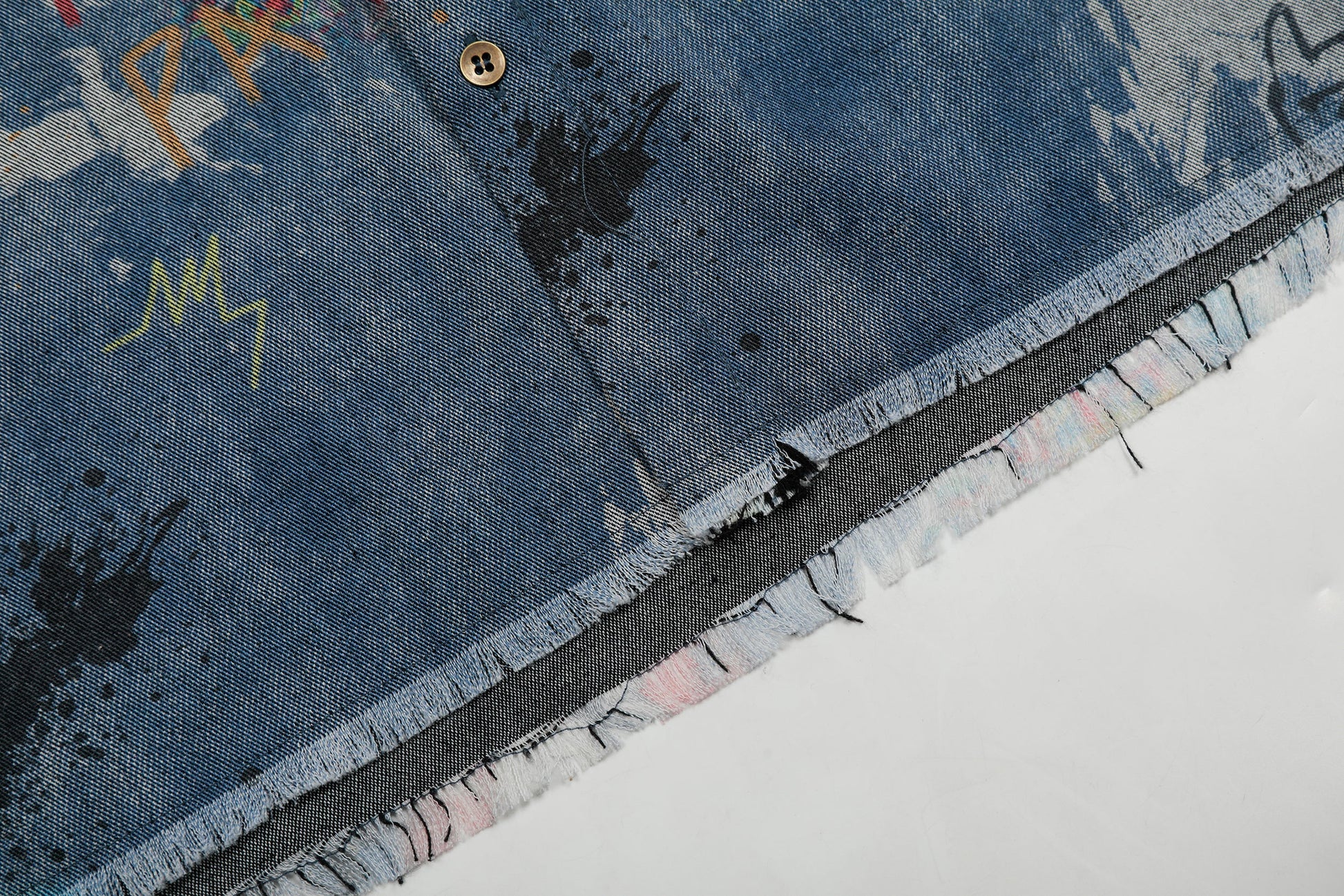 Vintage Graffiti | Denim Shirt - Luxuryurbanwear