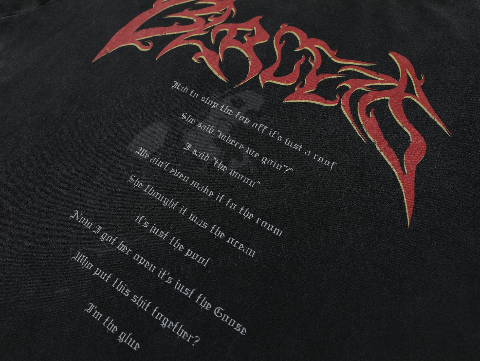 Archive Gothic Letter | Washed Sweatshirt - Luxuryurbanwear