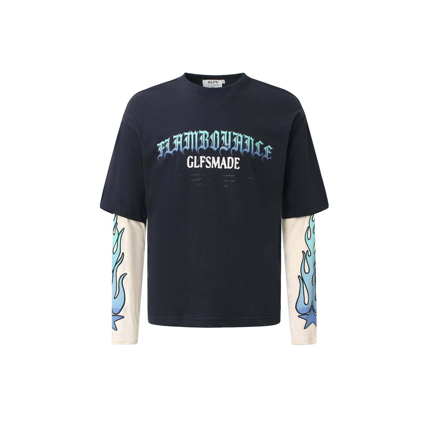 Vintage Flame Letter | Contrast Sweatshirt - Luxuryurbanwear