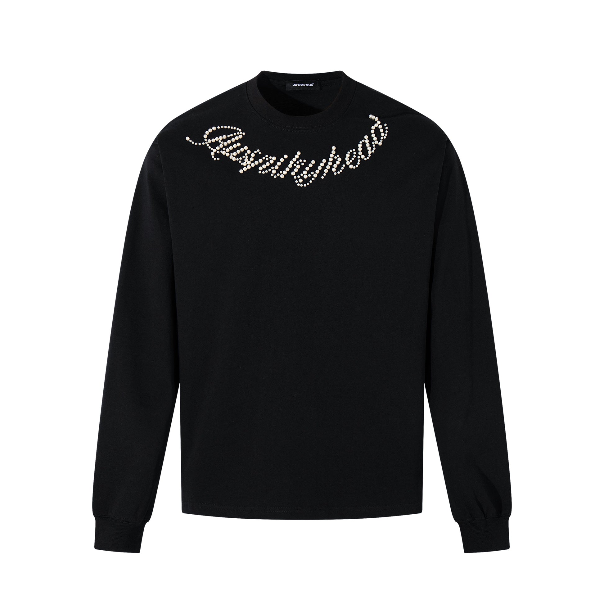 Pearl Letter | Long Sleeve T-Shirt - Luxuryurbanwear