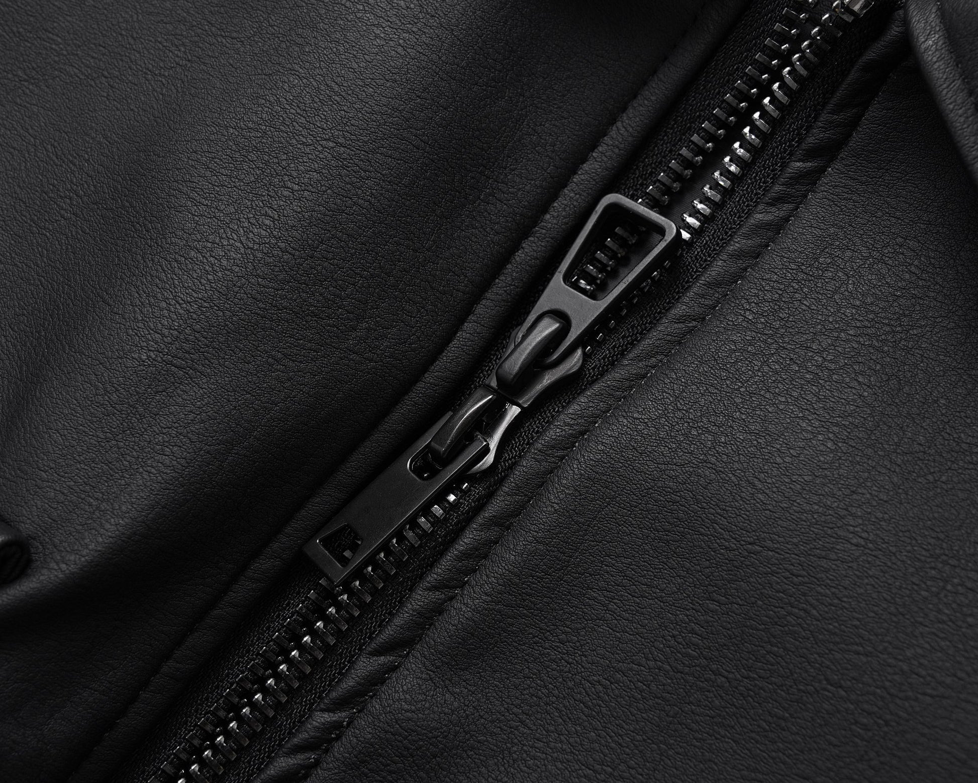 Black Essential | Faux Leather Jacket - Luxuryurbanwear