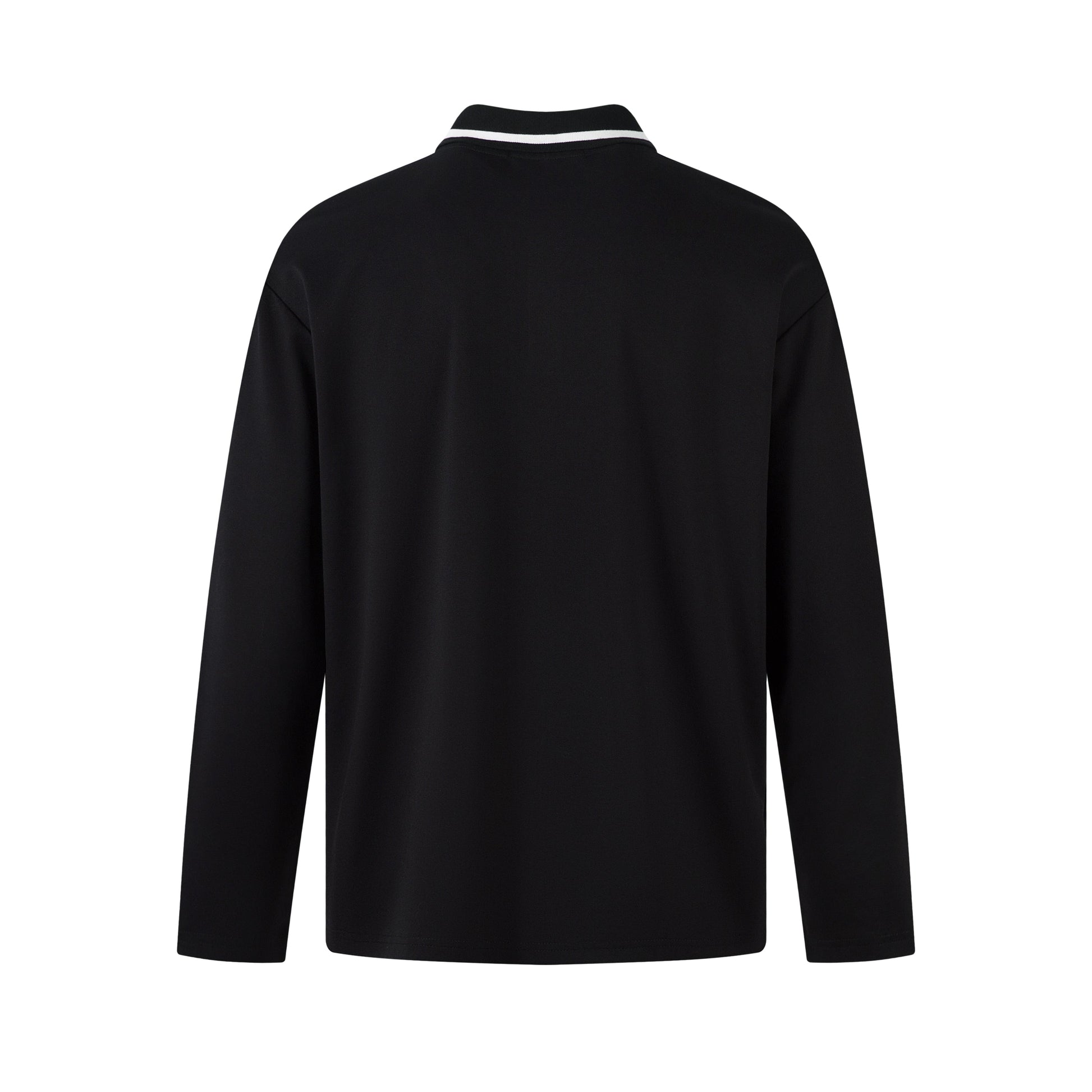 Colorblock Striped Athletic | Polo Sweatshirt - Luxuryurbanwear