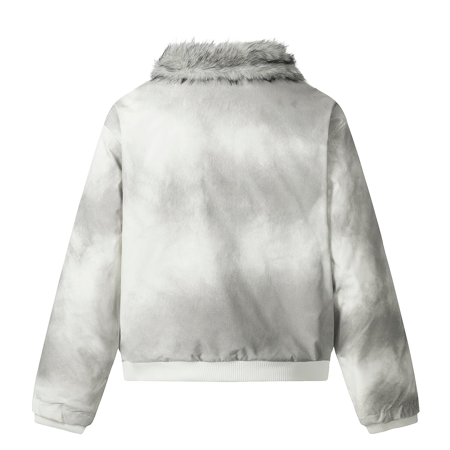 Faux-Fur Panel | Asymmetric Winter Jacket - Luxuryurbanwear