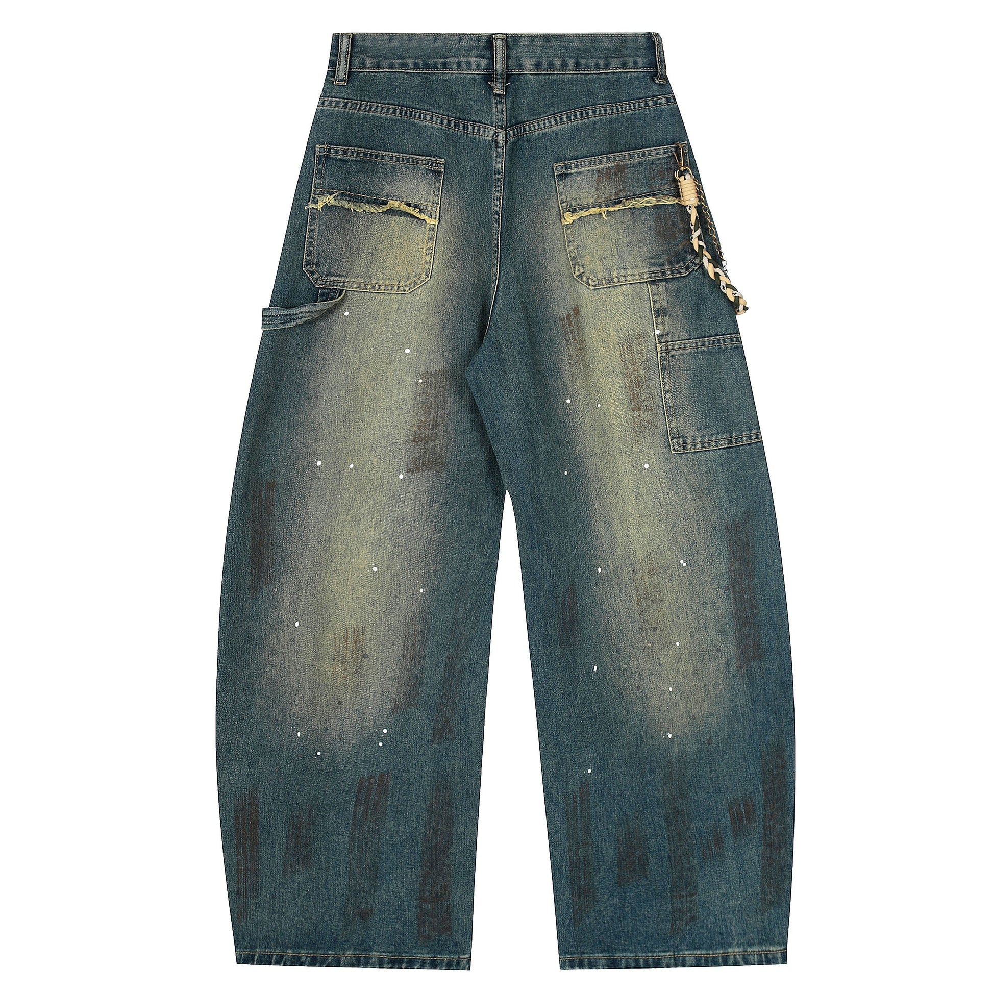 Midnight Fade | Oversized Vintage Wash Jeans - Luxuryurbanwear
