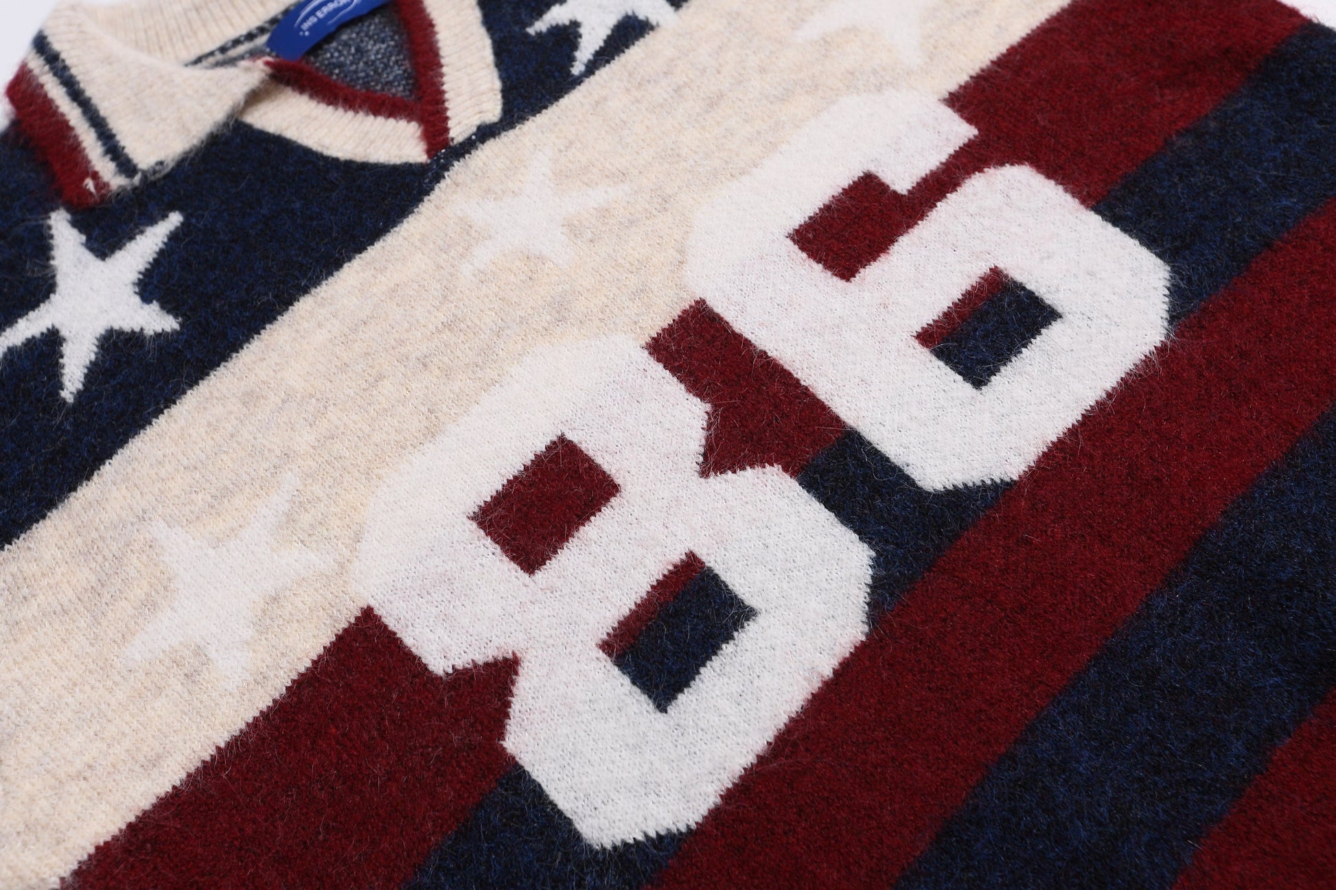 Varsity Spirit | Knit Stripe Number Sweater - Luxuryurbanwear